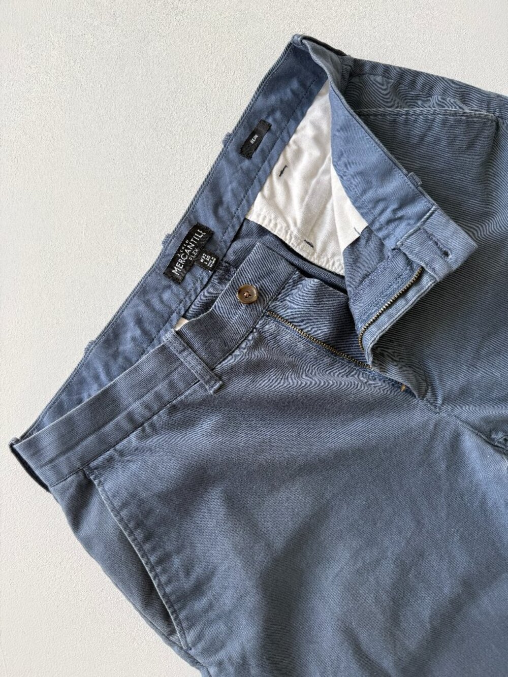 J.Crew Mercantile Flex Chino Pant Blue Cotton Blend 32x30